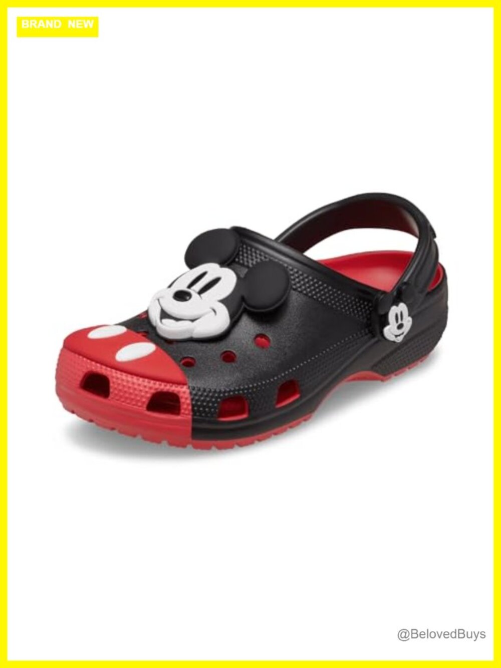 Disney Mickey Mouse Clogs with Plush Character Head